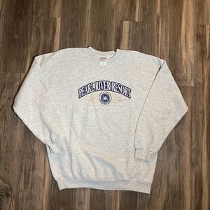 Retro Pearl River Graphic Crewneck Sweatshirt Choctaw Mississippi Size XL